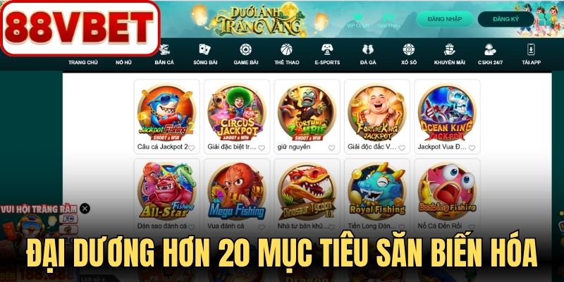 Đại dương hơn 20 mục tiêu tạo nhịp săn đầy biến hóa