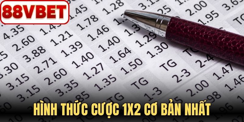 Hình thức cược 1x2 cơ bản nhất