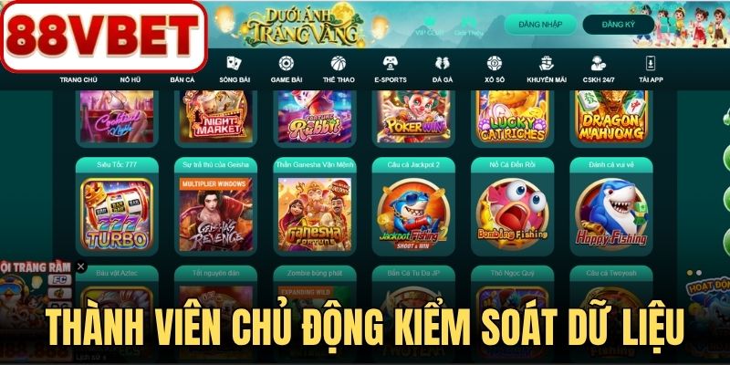 Thành viên chủ động kiểm soát dữ liệu qua ba quyền chính